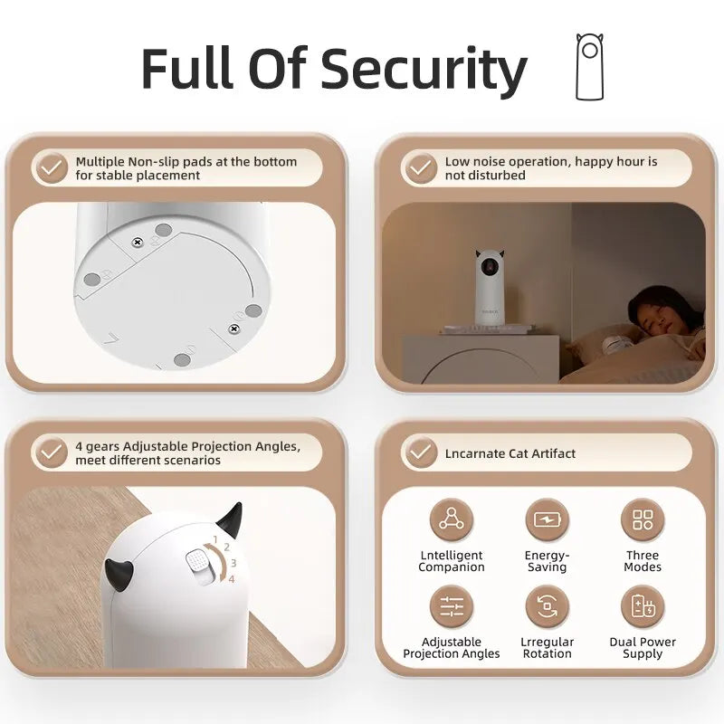 Interactive Smart LED Laser Cat Toy - Automatic Handheld Teaser for Cats and Dogs