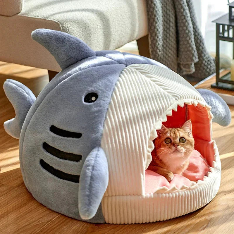 Indulge Your Pet with the Ultimate Luxury Plush Shark Bed