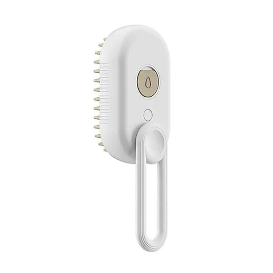 3-in-1 Electric Cat Steam Brush - USB Rechargeable Pet Grooming Comb with Water Spray for Cats and Dogs