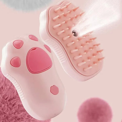 Ultimate 3-in-1 Electric Pet Grooming Brush with Steam & Spray - Perfect for Cats and Dogs!