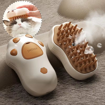 Ultimate 3-in-1 Electric Pet Grooming Brush with Steam & Spray - Perfect for Cats and Dogs!