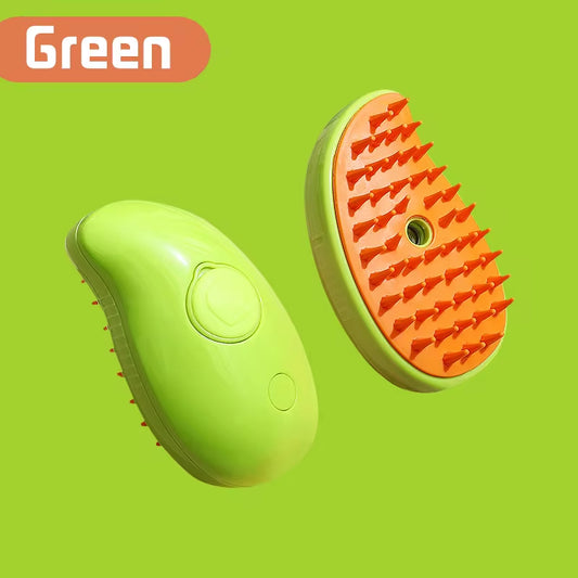Ultimate 3-in-1 Electric Pet Grooming Brush with Steam & Spray - Perfect for Cats and Dogs!
